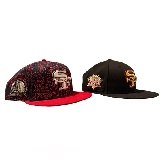 New Era | San Francisco 49ers Hat | Size: 7 3/4 61.5cm | Color: Black & Red - Picture 8 of 10